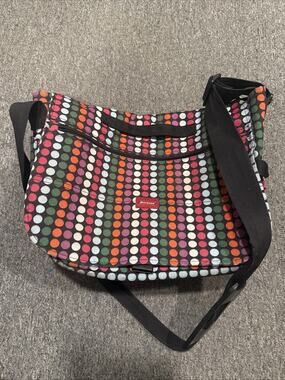 Dickies Messenger Crossbody Polka Dot Laptop Bag Adjustable Strap Shoulder Bag